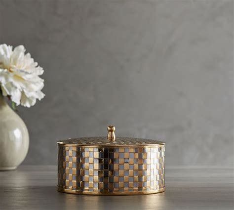 woven woodand metal box|Woven Metal Box .